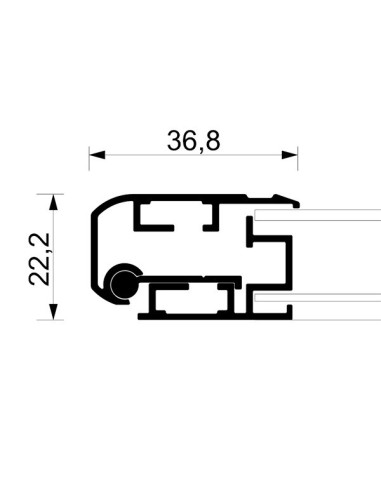 Portamenús con luz para suelo (A4 y A3)