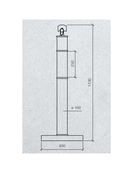 Poste rígido reflectante