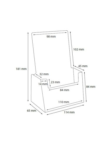 Portafolletos de sobremesa 1/3 DIN A4