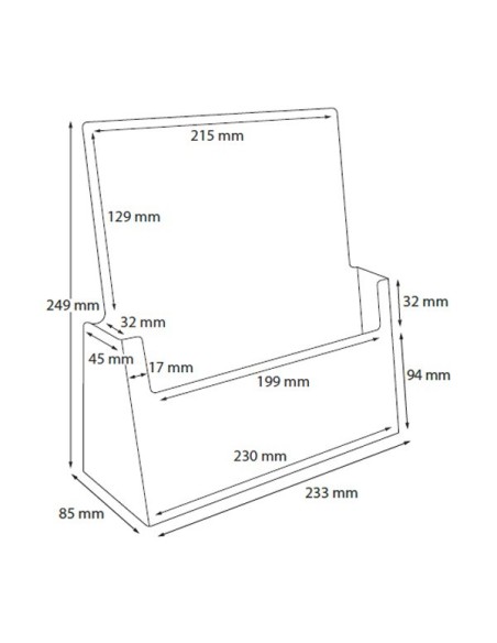 Portafolletos de sobremesa DIN A4 Portafolletos de sobremesa DIN A4
