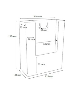 Portafolletos de pared 1/3 DIN A4 2