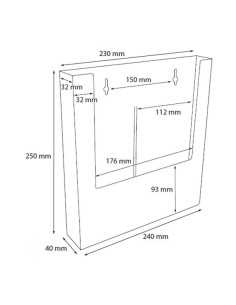 Portafolletos de pared DIN A4 2
