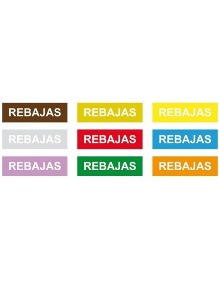 Vinilos de rebajas rectángulo