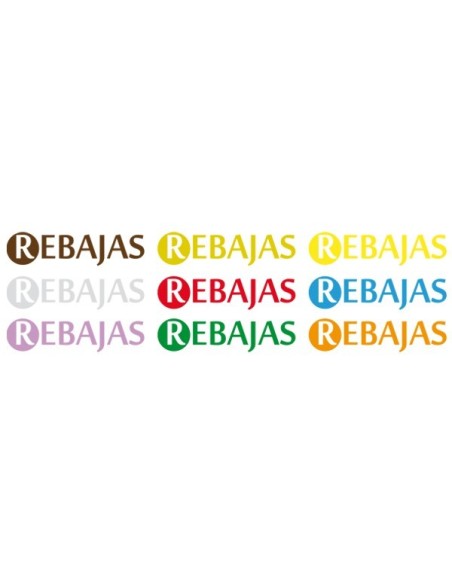 Vinilos de rebajas texto