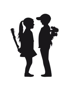 Vinilo Banksy Boy meets girl 2