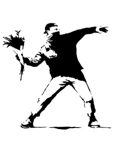 Vinilo Banksy Protest 2