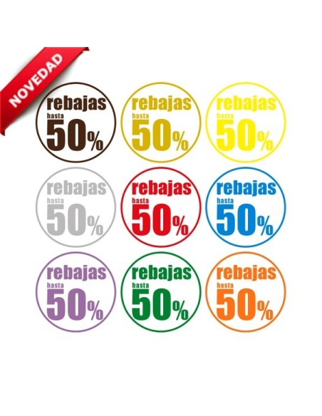 Vinilo de rebajas redondo
