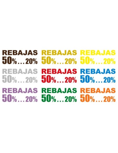 Vinilo de rebajas combinado