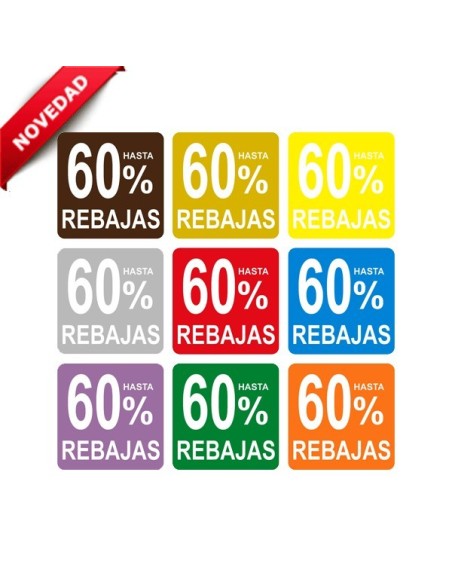 Vinilo de rebajas cuadrado