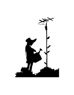 Vinilo Banksy Girl-With-Watering-Can 2