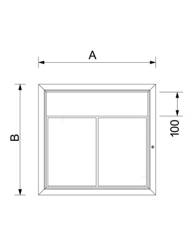 Portamenús exterior con  luz