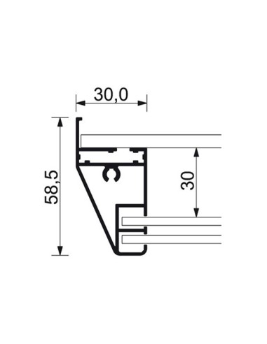 Vitrina de anuncios interior con puerta deslizante