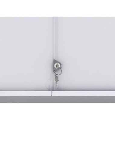 Vitrina de anuncios interior con puerta deslizante