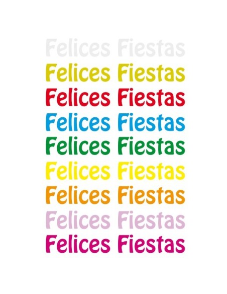 Vinilo felices fiestas