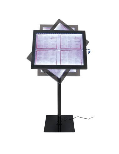 Portamenús con luz para suelo