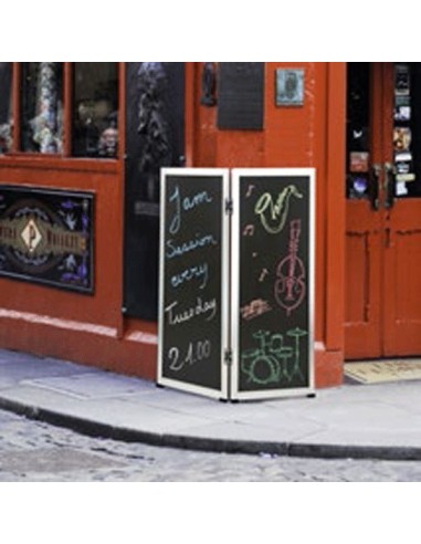 Pizarra vertical doble cara 60 x 115 cm