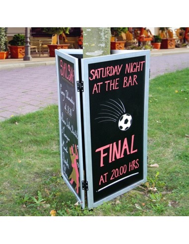 Pizarra vertical doble cara 60 x 115 cm