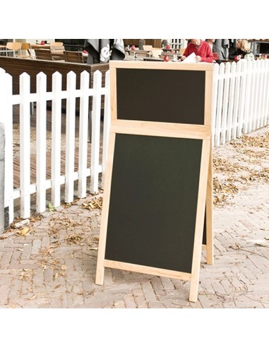 Pizarra exterior doble cara 55 x 120 cm