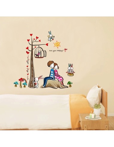 Vinilo juvenil enamorados