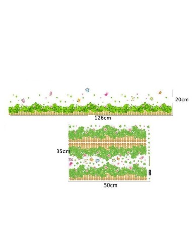 Vinilo flores mariposas 3