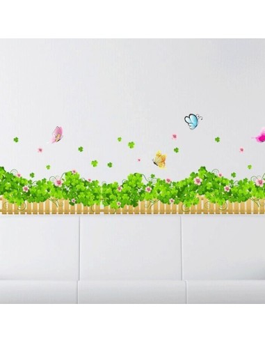 Vinilo flores mariposas 3