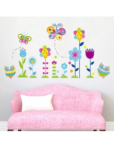 Vinilo flores hippie