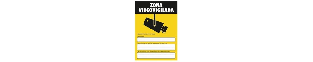 Comprar cartel zona videovigilada - empresa de señaletica | RT
