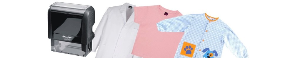 Sellos para ropa - Sellos para marcar ropa - Tienda sellos online RT