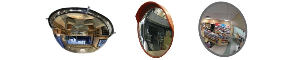 Espejos de seguridad - Espejos convexos - Rotulacion y equipamiento
